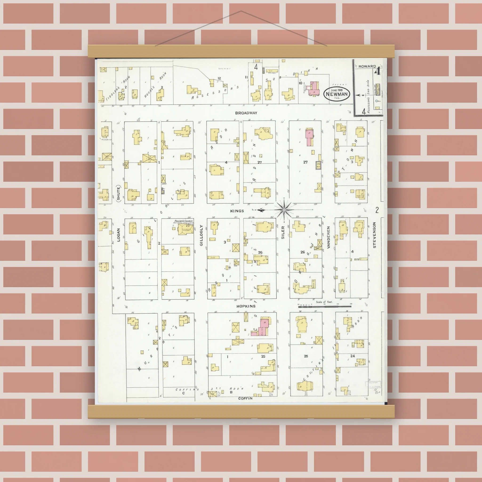 Sanborn Fire Insurance Map from Newman, Douglas County, Illinois (1909), Sheet #0004 - Image 3